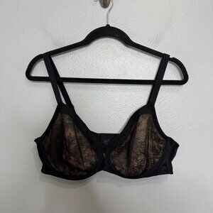 SOMA lightest lift perfect coverage bra in black lace size 42D